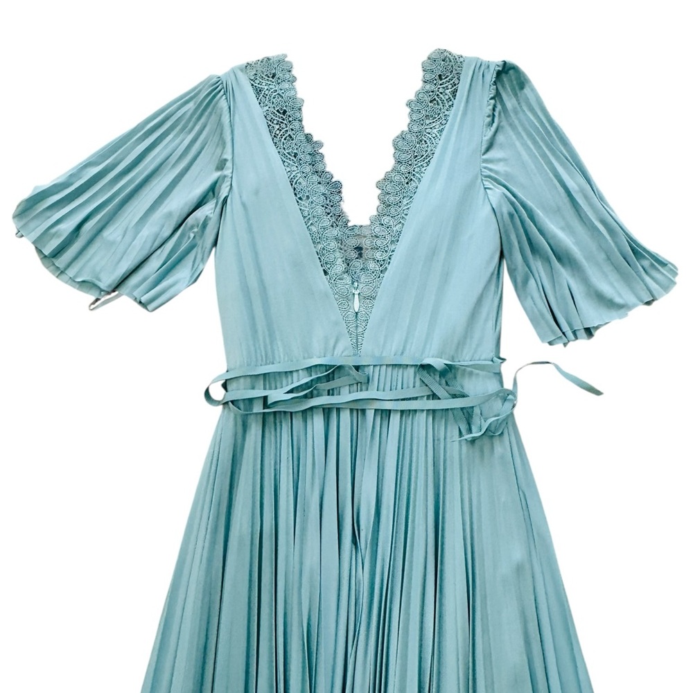 CATHERINE DEANE***Short Sleeve Elegant Maxi Dress***IS 2 $1195 NWT - Picture 7 of 8